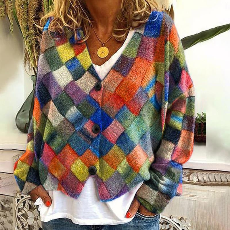ModeGeist | Stilvolle Strickjacke mit Knöpfen