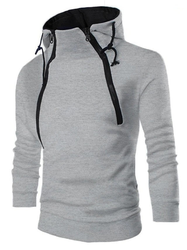 Herren moderne Kapuzenpullover mit praktischem Reißverschluss ModeGeist