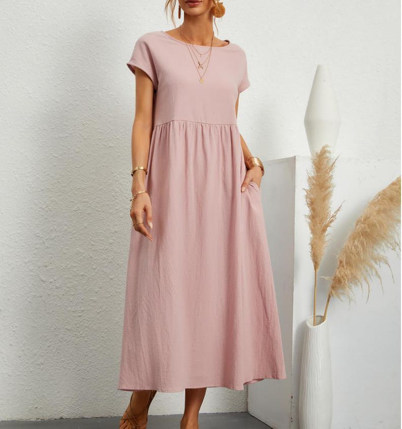 Elegantes, lässiges Damen-Midikleid mit Taschen von MODEGEIST