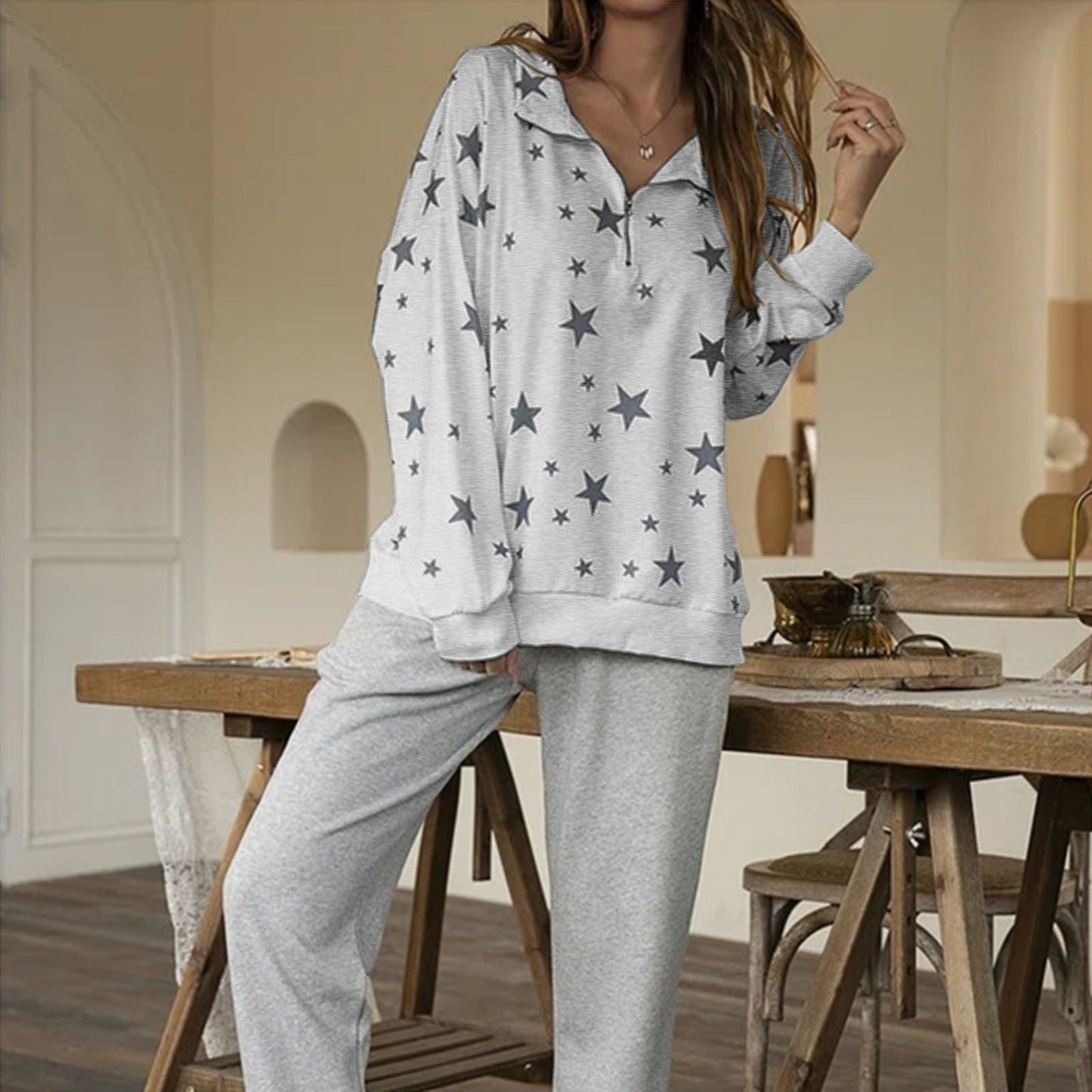 Stern-Pullover für Damen von MODEGEIST