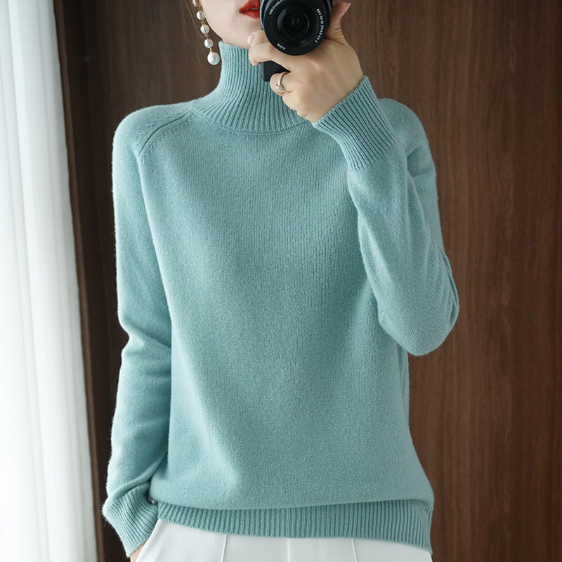 ModeGeist | Modischer Rollkragen-Strickpullover