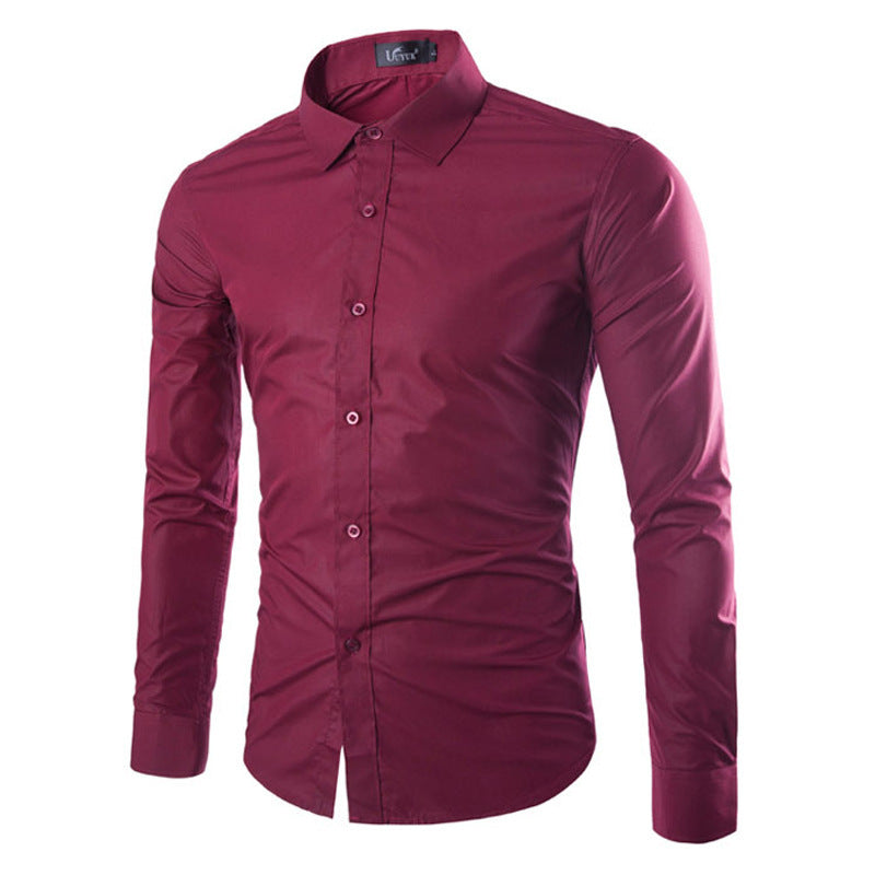 Herren elegante Langarmhemd ModeGeist