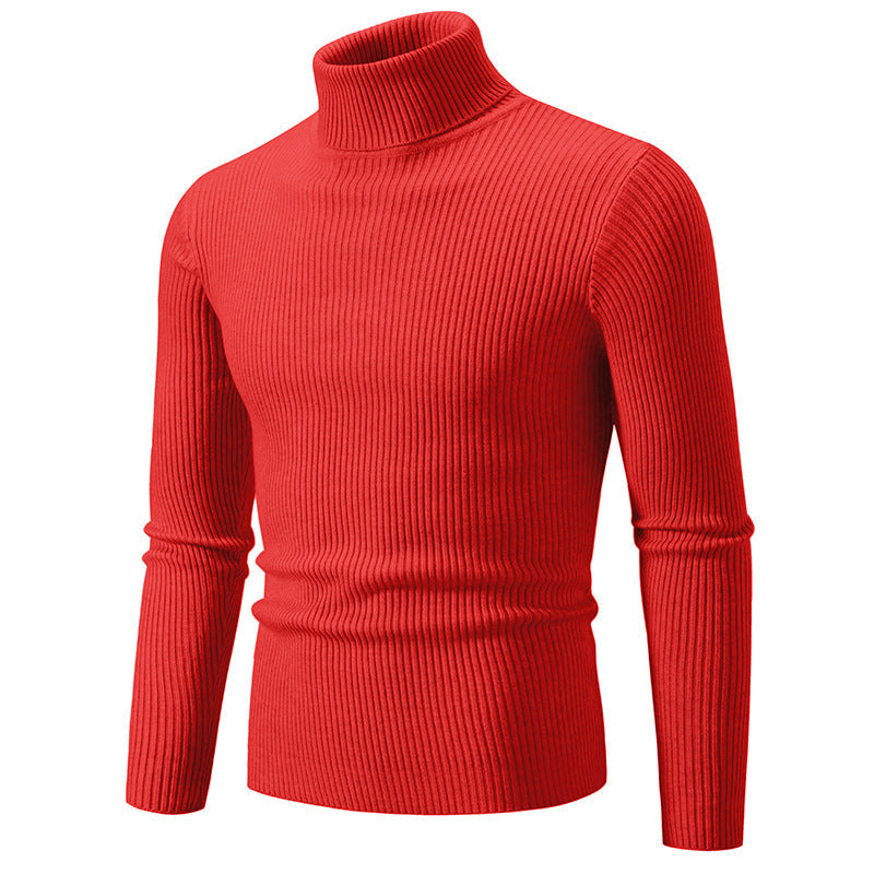 Herren feiner Rollkragenpullover aus langlebigem Strickmaterial ModeGeist