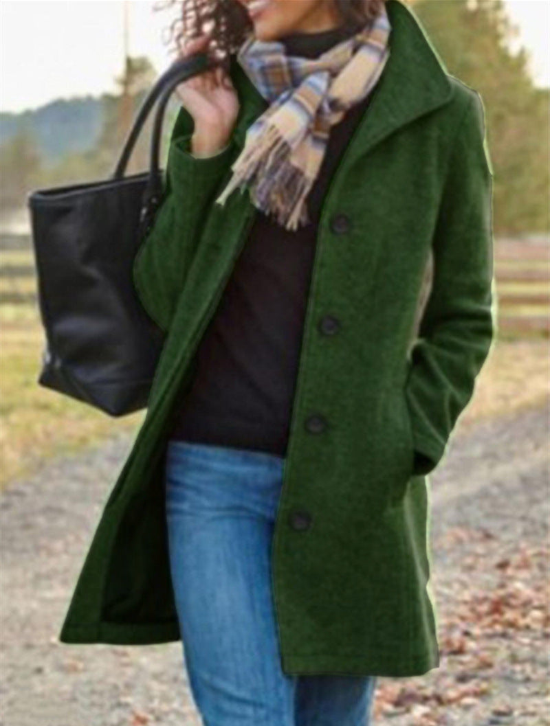 Damen eleganter Wollmantel ModeGeist