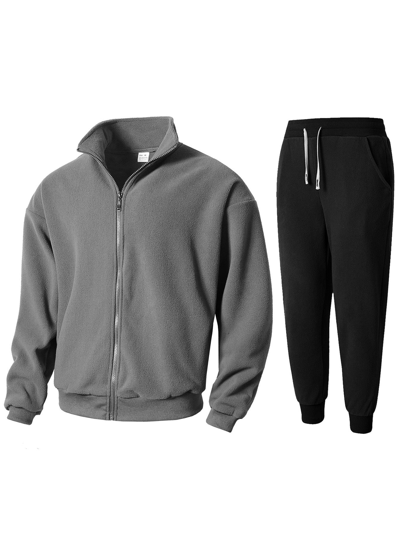 Herren Fleece Relaxanzug mit hohem Kragen ModeGeist