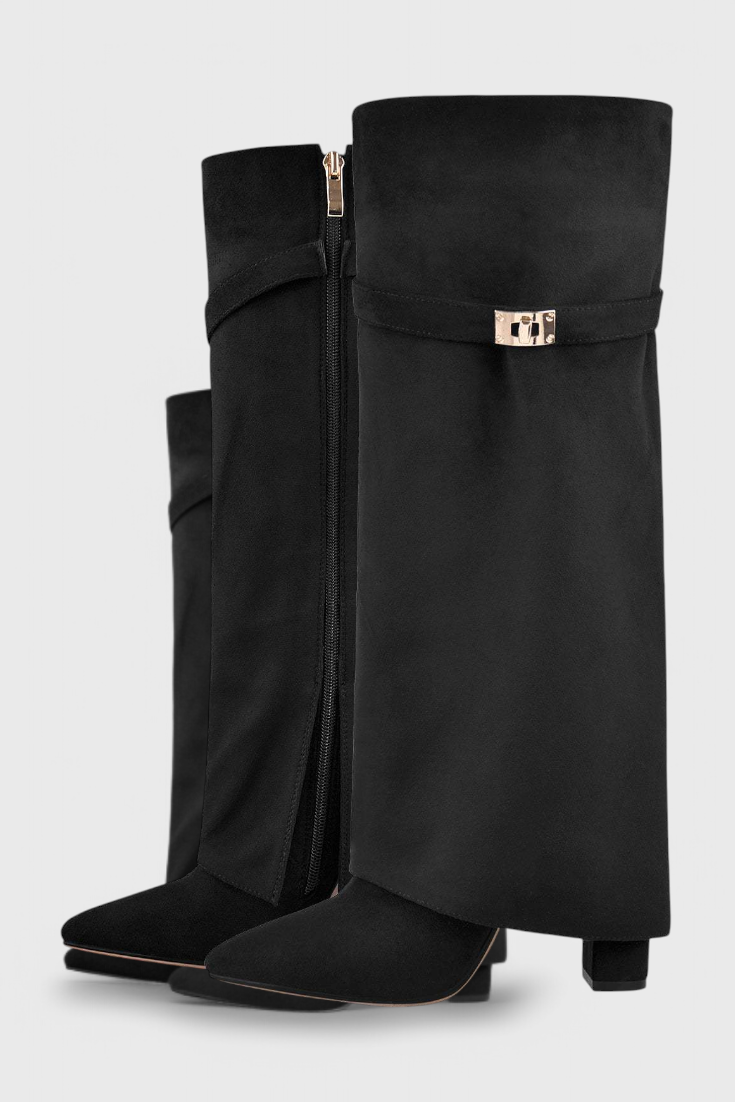 MODEGEIST Damen Ankle Boots Glatt Schwarz Kunstleder Alltag