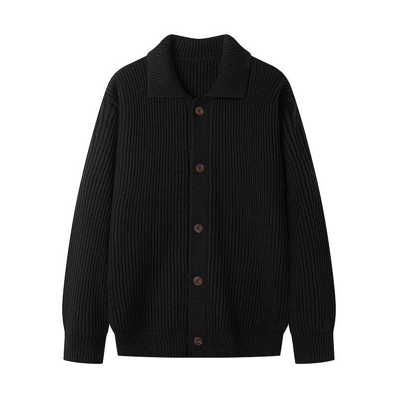 Herren Strickjacke mit sportlichem Design und modischem Schalkragen ModeGeist