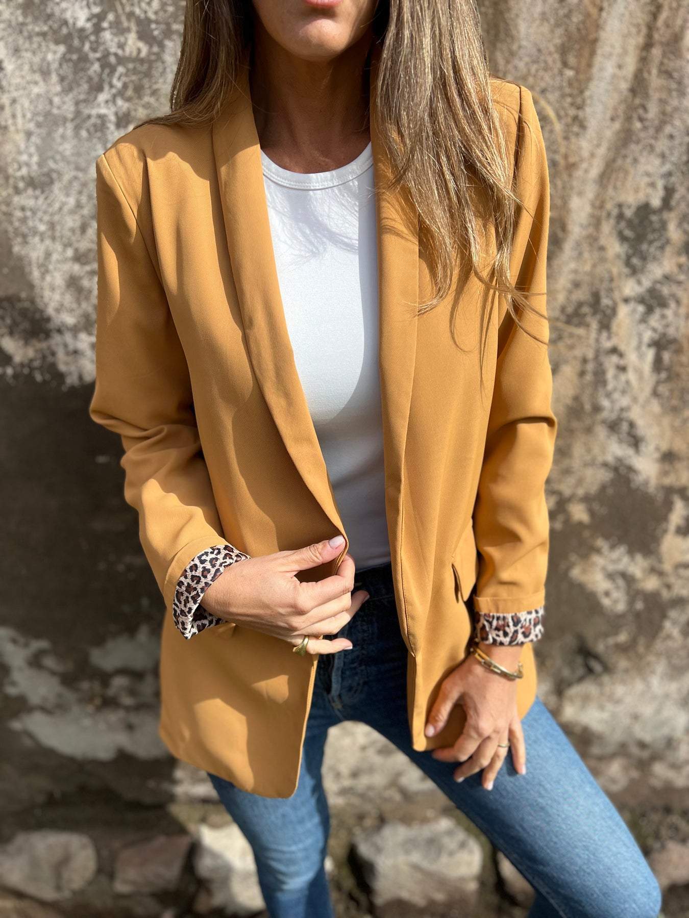 ModeGeist | Blazer mit Леопарденmuster Füttert