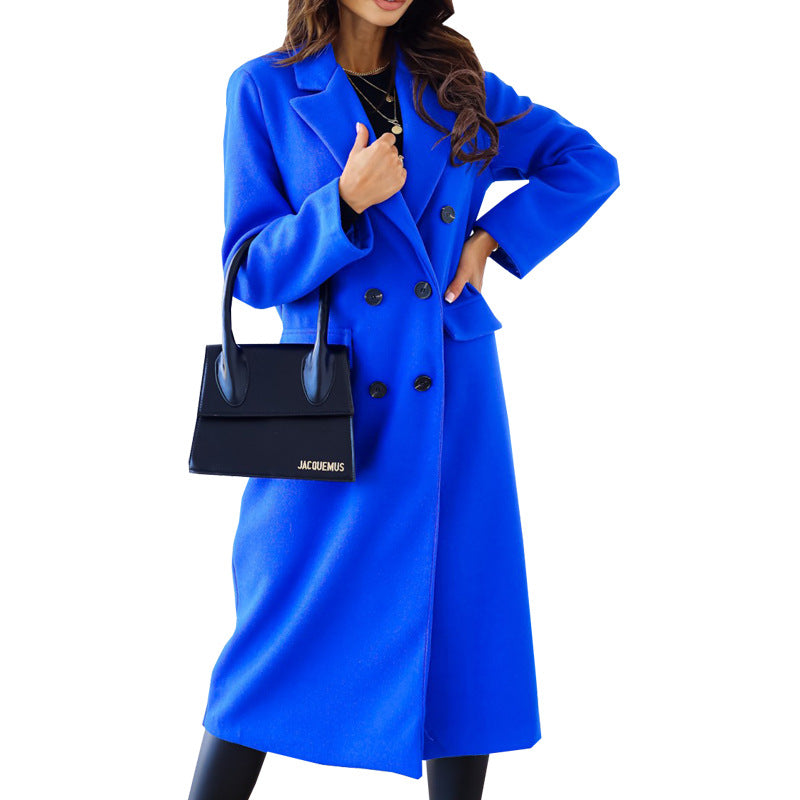 Damen Elegante und modische Wollmantel ModeGeist