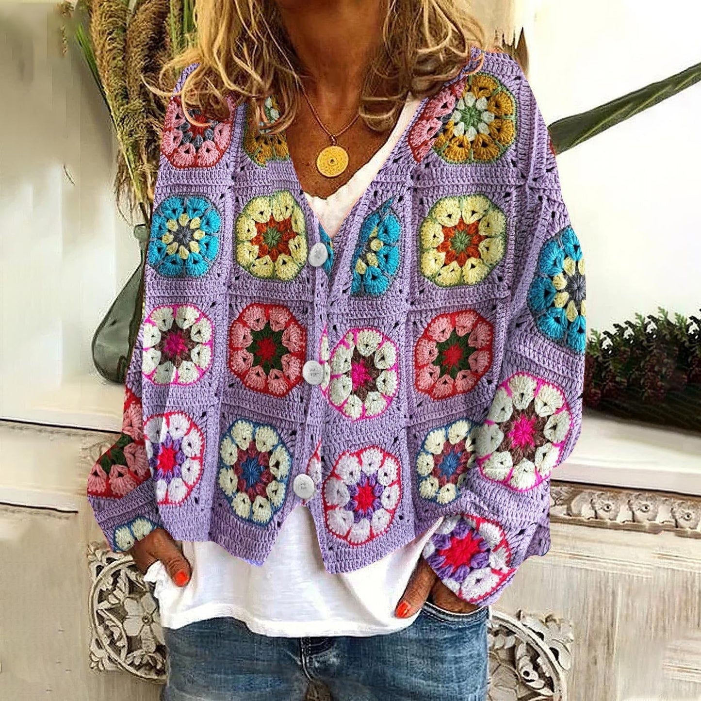 ModeGeist | Trendy & Stilvoller Cardigan mit Knöpfen