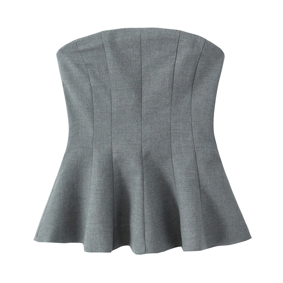 Modisches zweifarbiges Bandeau-Top von Fudus