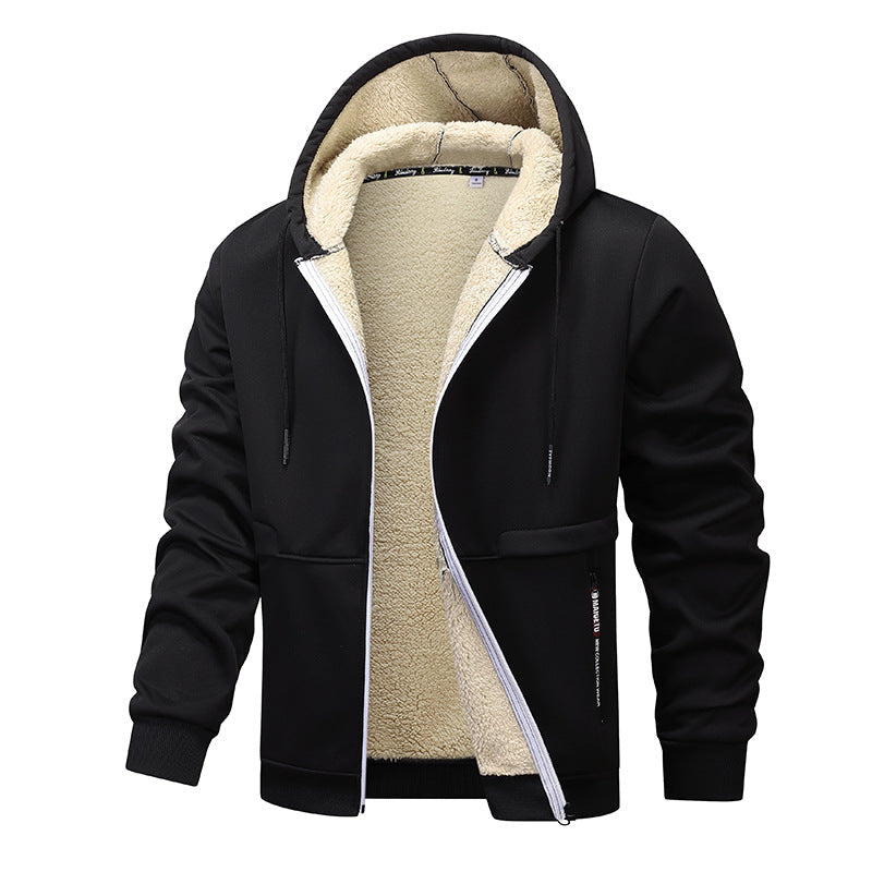 Herren warme Fleecejacke mit funktionalem Schnitt ModeGeist