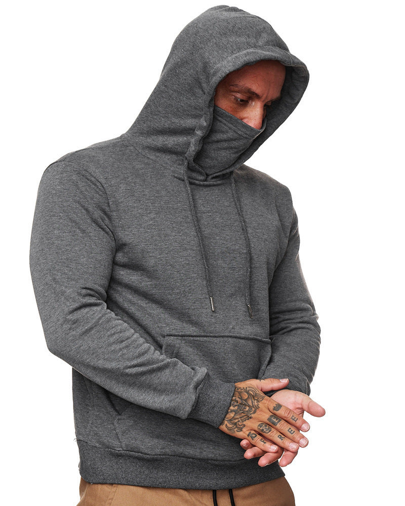 Herren Kapuzenpullover mit multifunktionalem Kragen ModeGeist
