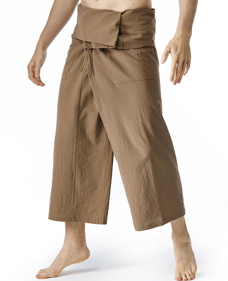 Herren lässige Bundfaltenhose mit praktischen Seitentaschen ModeGeist