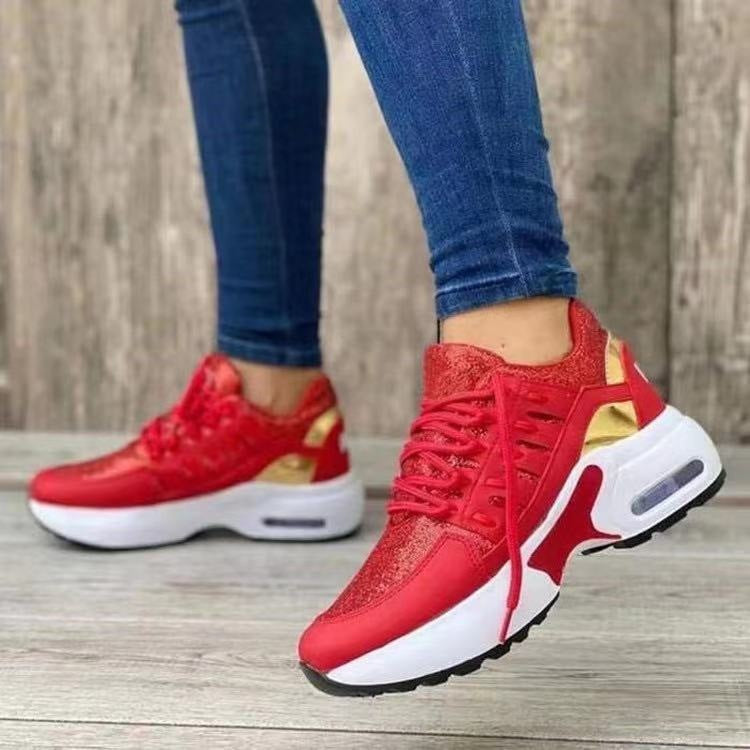 Damen Sportliche Air Max Sneakers mit atmungsaktiver Oberflächenstruktur ModeGeist
