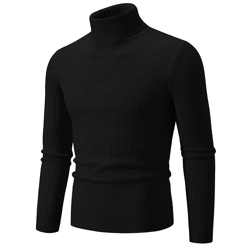 Herren feiner Rollkragenpullover aus langlebigem Strickmaterial ModeGeist