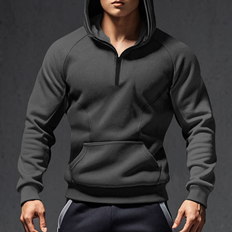 Herren Kapuzenpullover mit Reißverschluss und praktischen Taschen ModeGeist