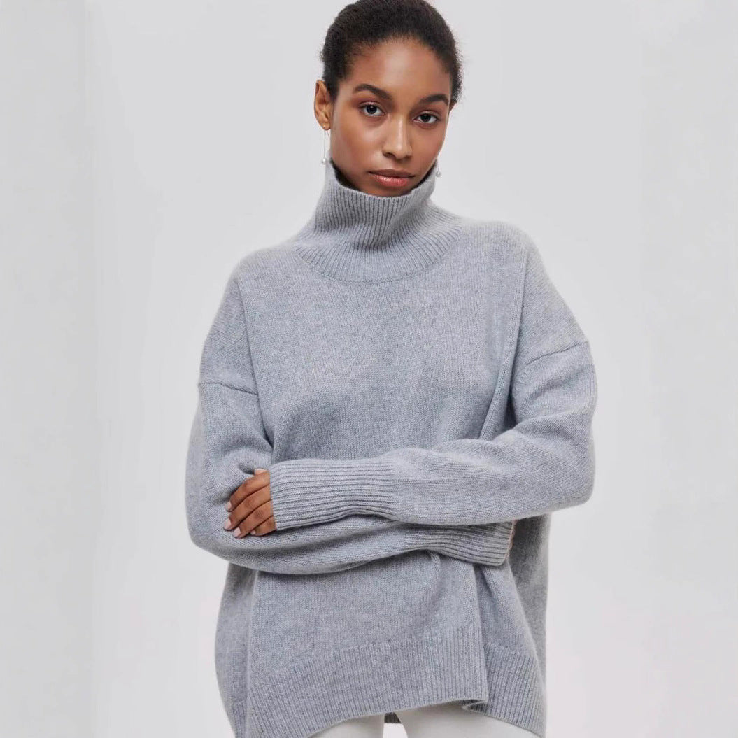 Damen kuscheliger Rollkragenpullover ModeGeist