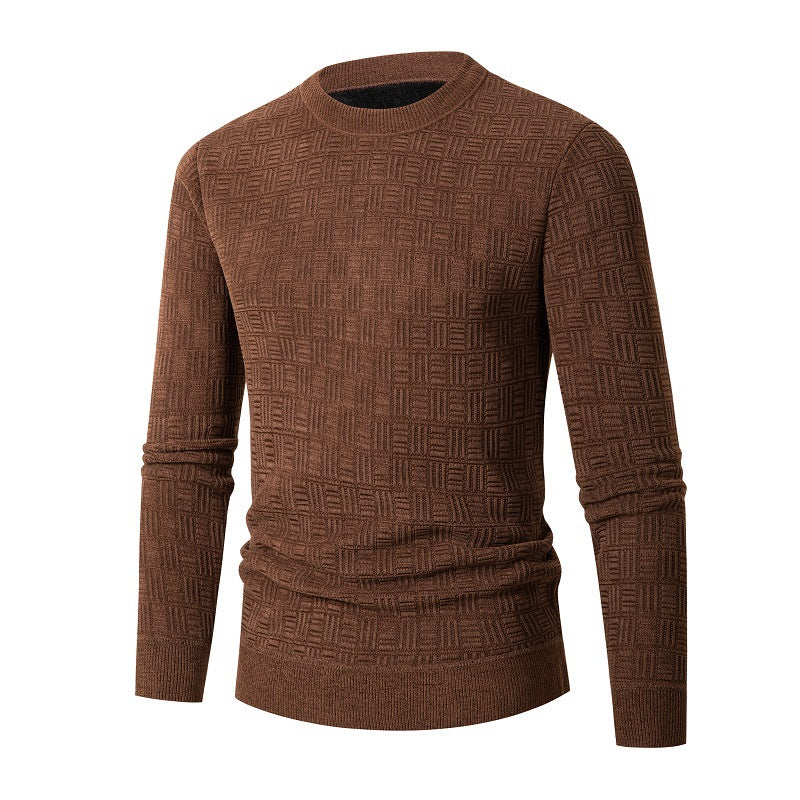 Herren modischer Strickpullover mit einzigartigem Strukturdesign ModeGeist