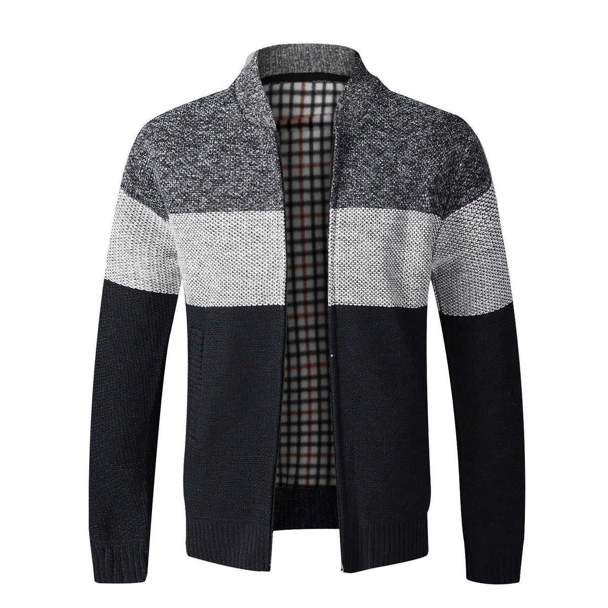 Herren sportlicher Strickcardigan mit modernem Design ModeGeist