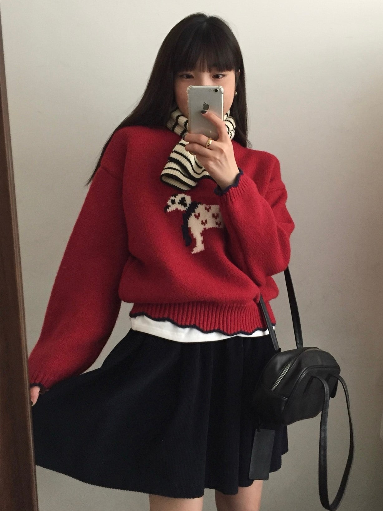 Damen kuscheliger Pullover mit Tiermotiv ModeGeist
