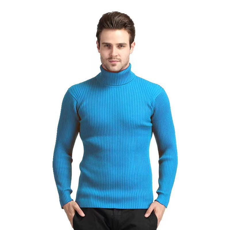 Herren Rollkragenpullover aus feiner Baumwolle mit strukturiertem Design ModeGeist