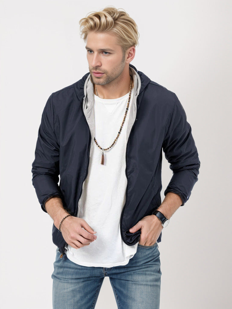 Herren leichte Übergangsjacke mit praktischen Taschen ModeGeist