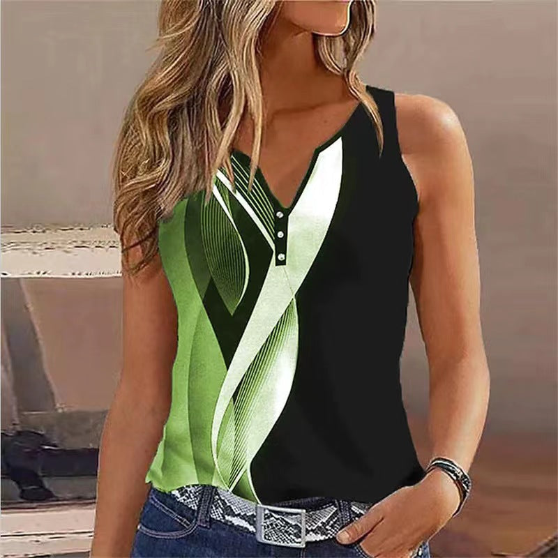 Moderne ärmellose Damenbluse MODEGEIST