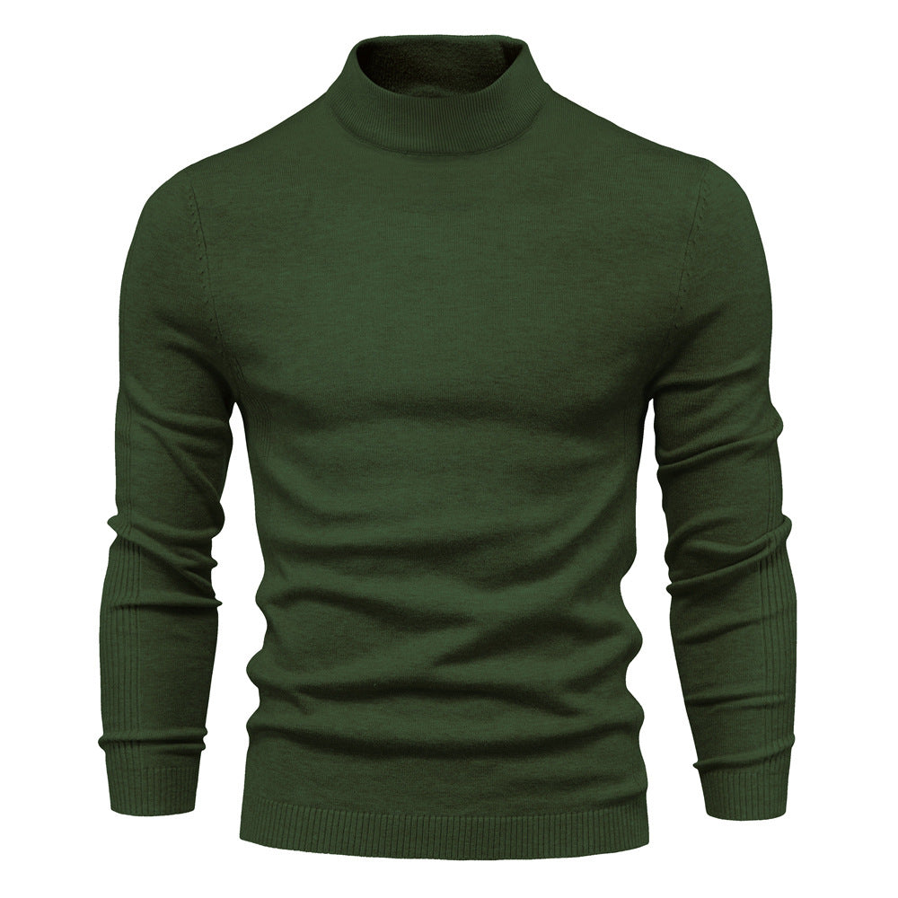 Herren komfortabler Rollkragenpullover aus weichem Strick ModeGeist