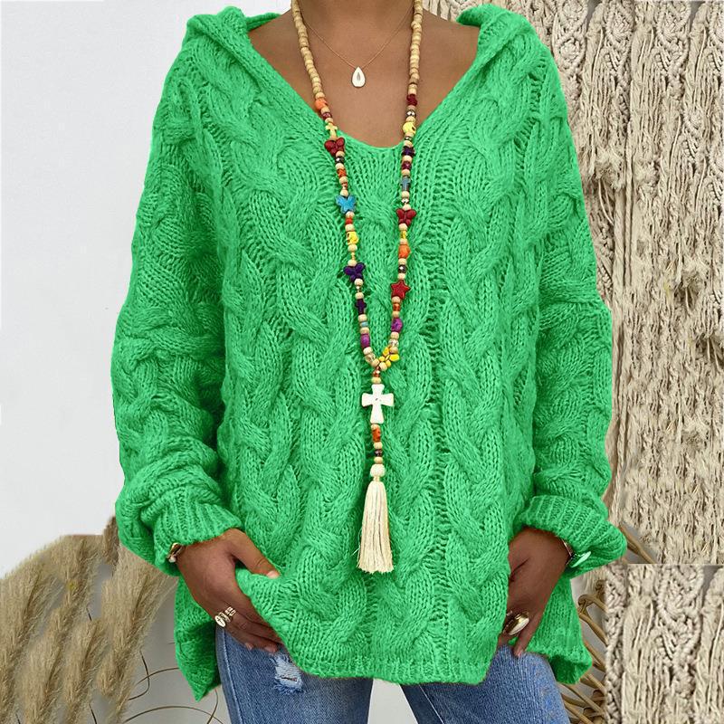 Capri-Style V-Neck Hoodie
