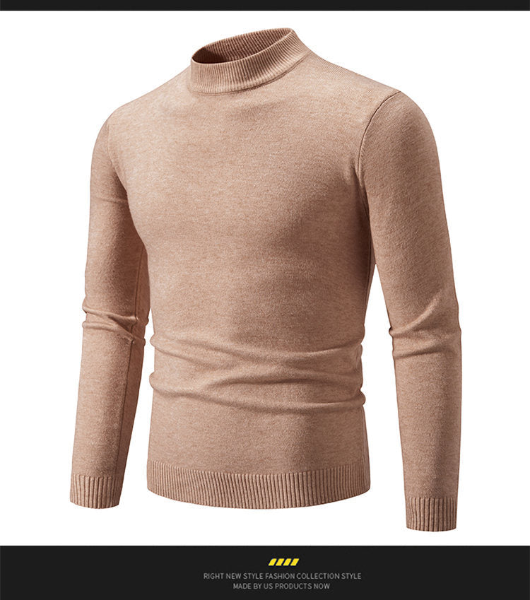 Herren eleganter Pullover mit Stehkragen ModeGeist