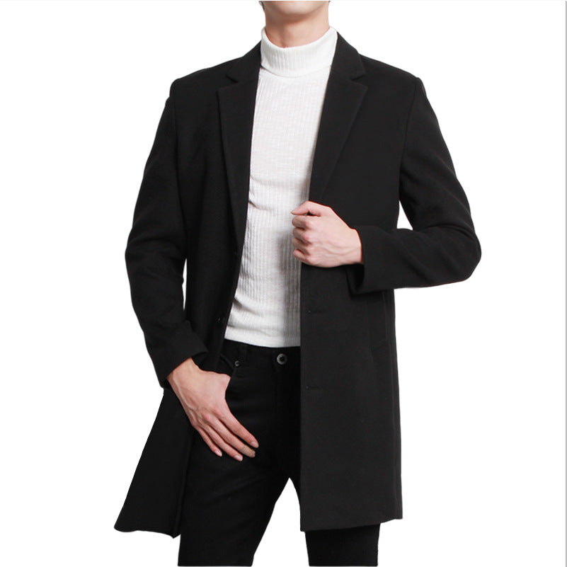 Herren eleganter Longblazer mit modernem Schnitt und doppelter Knopfreihe ModeGeist