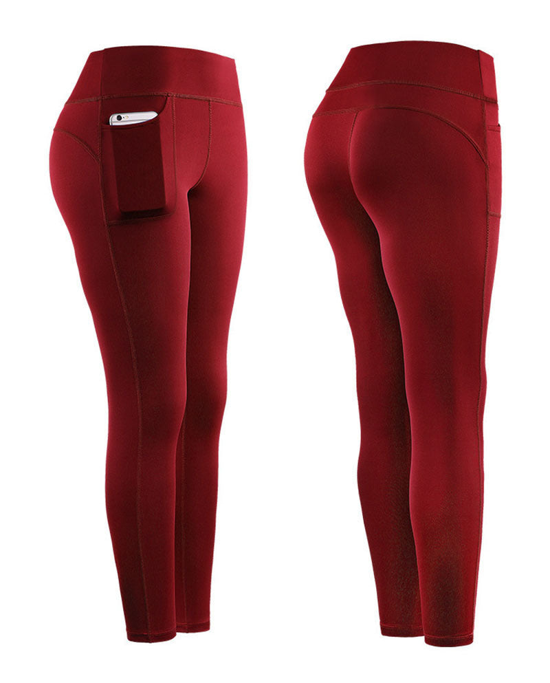 Damen Hochleistungs-Leggings mit praktischen Seitentaschen ModeGeist