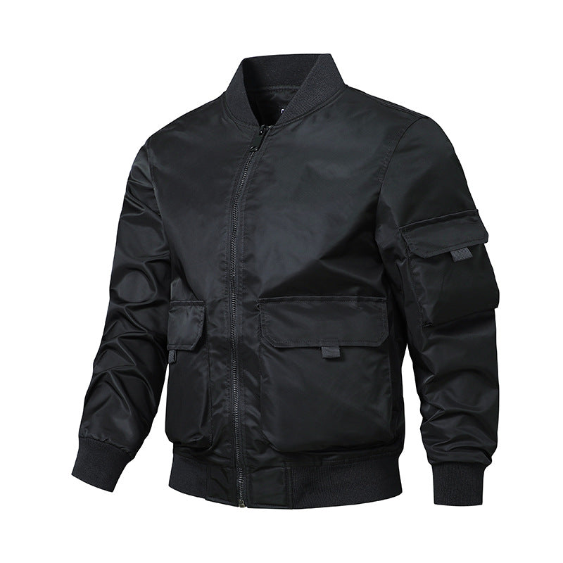 Herren sportliche Bomberjacke mit praktischen Taschen und elastischen Bündchen ModeGeist