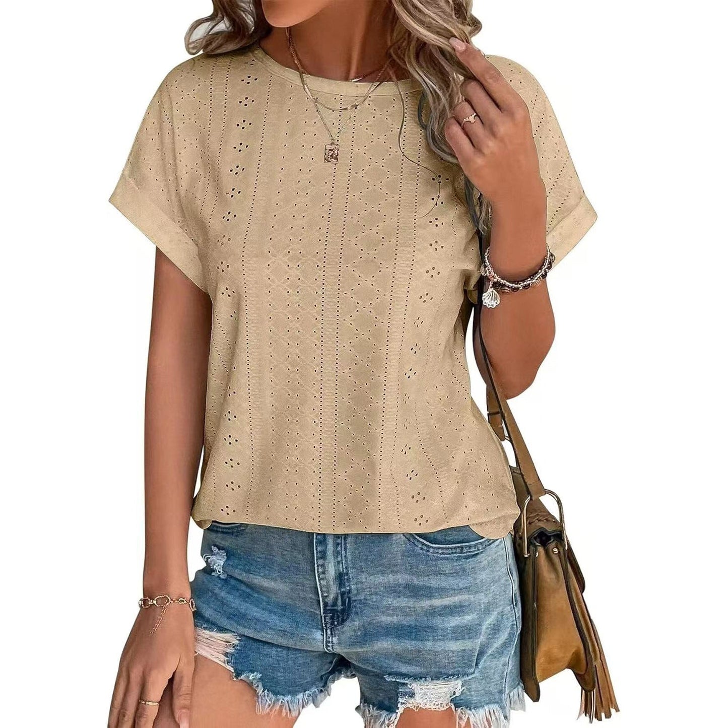 Fudus Basics: Rundhals Kurzarm T-Shirt Locker geschnitten