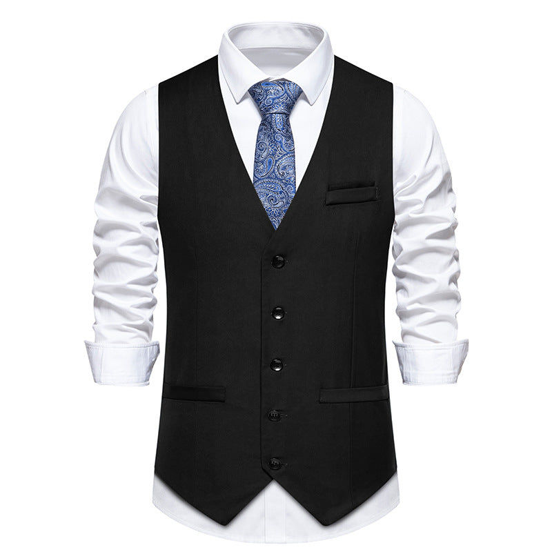 Herren elegante Anzugweste mit feiner Struktur und hochwertigem Material ModeGeist