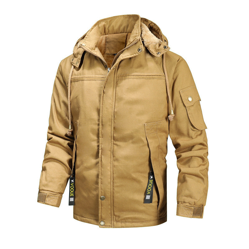 Herren Winterjacke mit abnehmbarer Kapuze ModeGeist