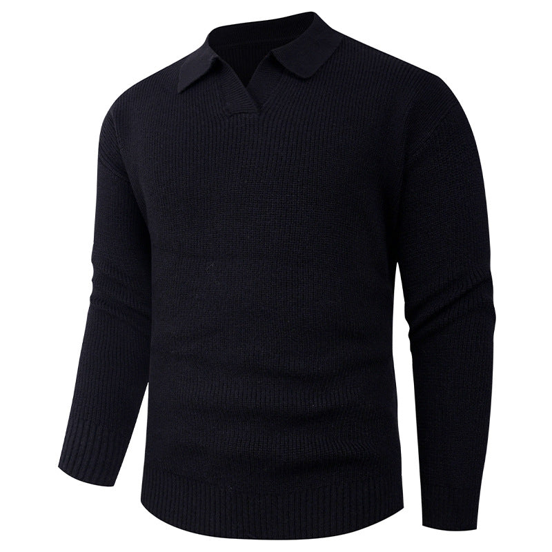 Herren lässiger Pullover mit modernem Kragen ModeGeist