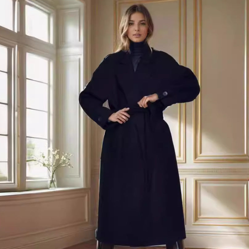 Damen eleganter Duster-Mantel mit geräumigen Taschen und modernem Schnitt ModeGeist