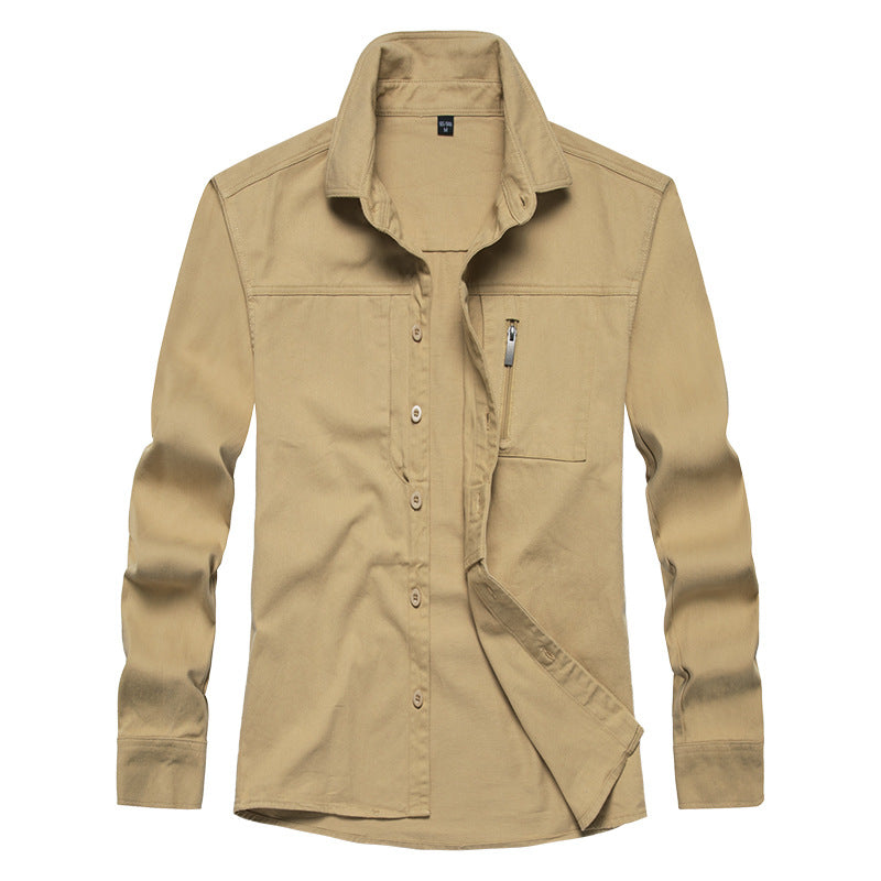 Herren Langarmshirt mit praktischen Taschen und modernem Schnitt ModeGeist