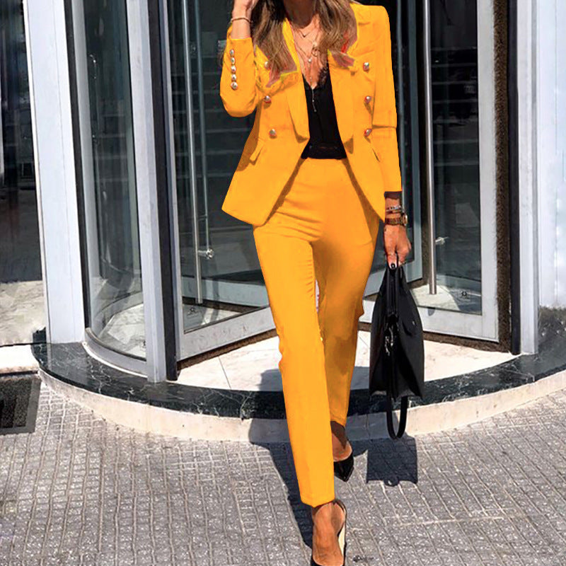 Damen Elegantes Blazer-Set mit figurbetontem Schnitt und modischen Details ModeGeist