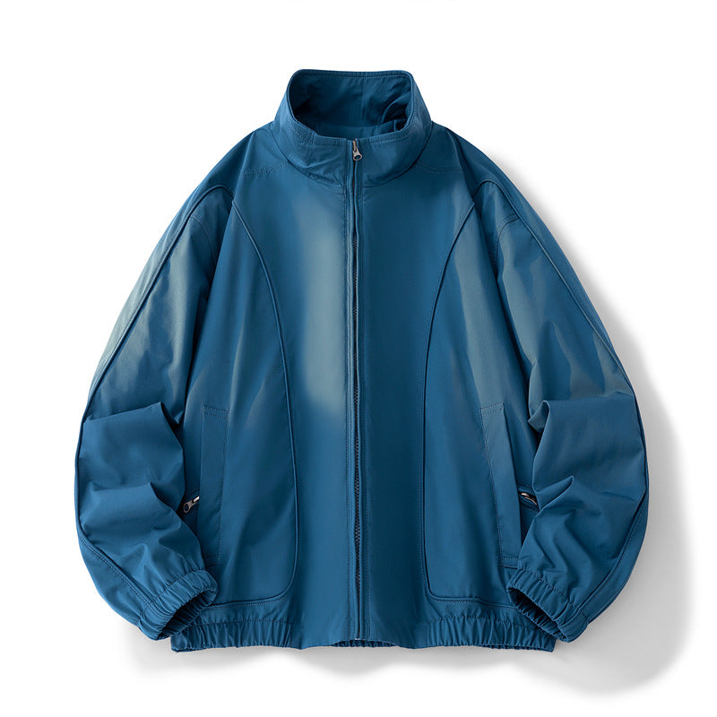 Damen hochschneiderte Übergangsjacke mit elastischem Bund und praktischen Taschen ModeGeist