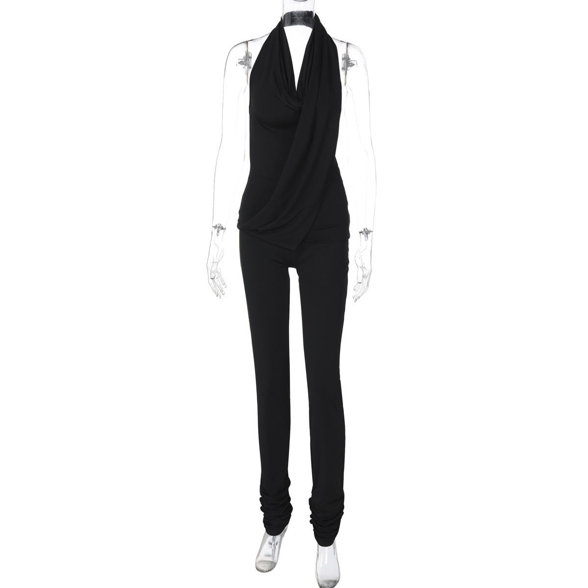 Eleganter Wickel-Jumpsuit für Damen mit figurbetonter Passform von MODEGEIST