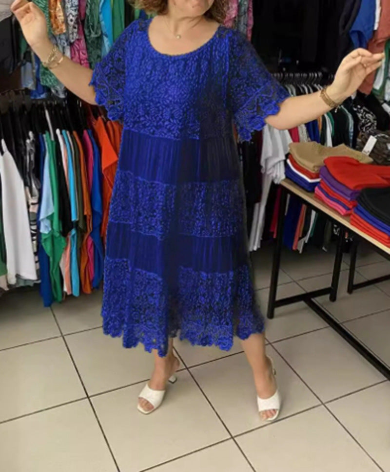 Elegantes Damen Freizeitkleid mit Spitzendetail von MODEGEIST