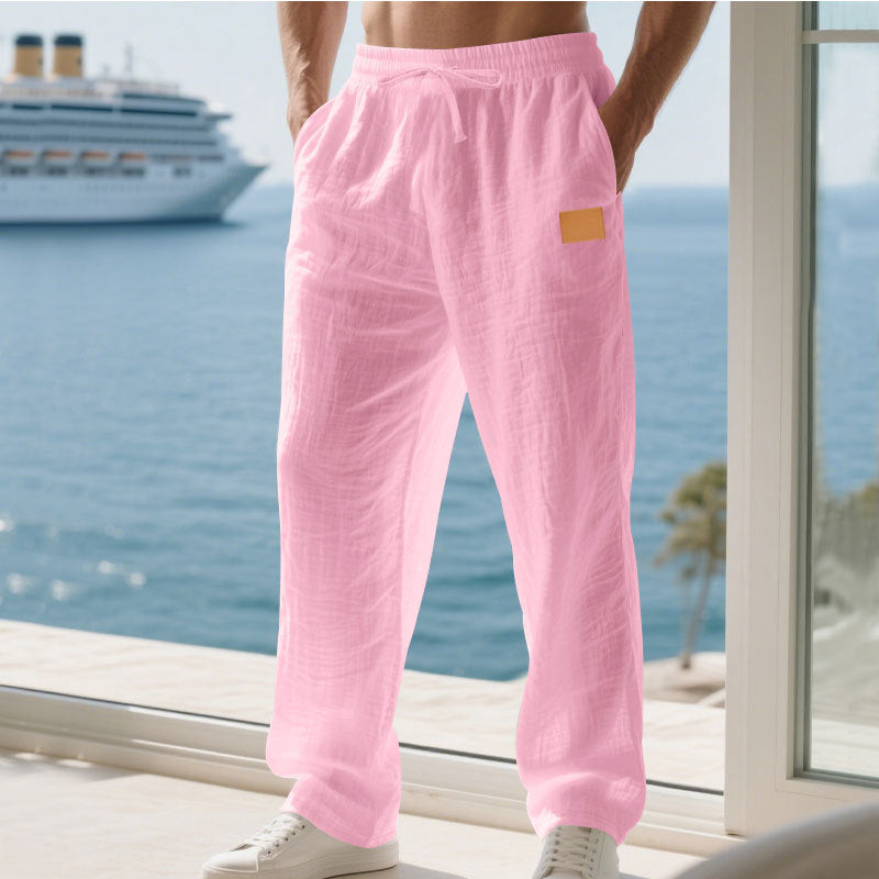 Herren Bequeme und luftige Sommerhose aus leichtem Leinenmaterial ModeGeist