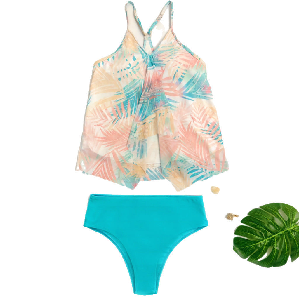 Tankini-Set für Damen mit luftigem Top und hoch geschnittenem Hose, MODEGEIST