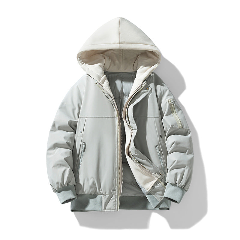 Damen wattierte Übergangsjacke mit abnehmbarem Kapuzensystem und stylischem Innenfutter ModeGeist