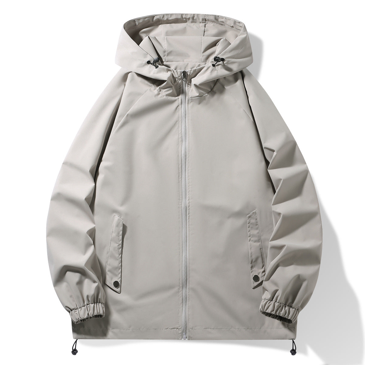 Herren Funktionsjacke mit verstellbarem Kapuzenkragen und elastischen Ärmelbündchen ModeGeist