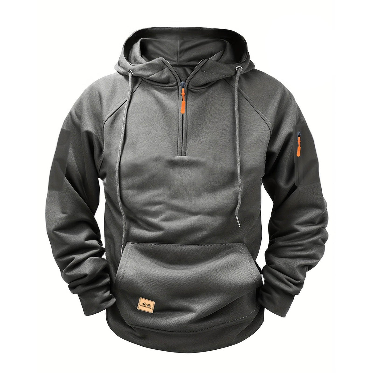 Herren sportlicher Kapuzenpullover mit praktischem Reißverschluss ModeGeist