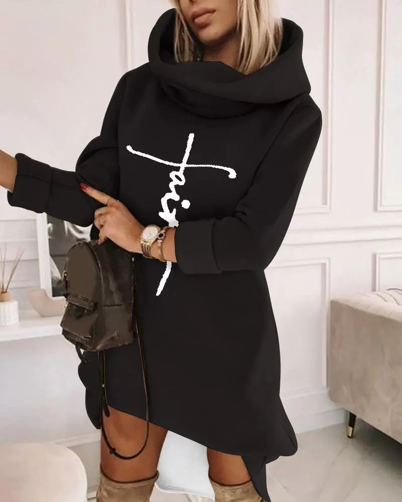 ModeGeist | Kapuzen Sweatshirt Weiches Strick